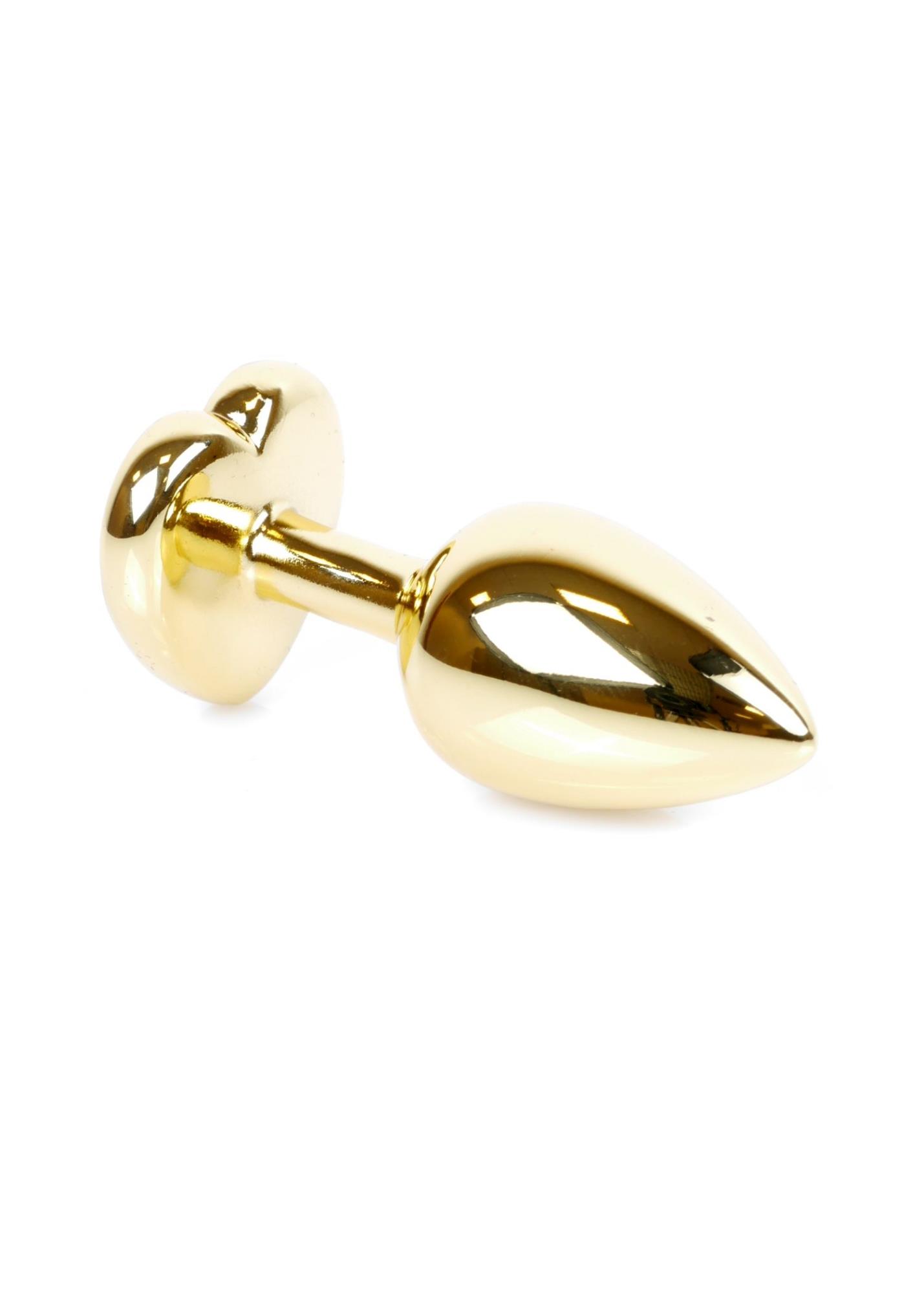     Jewellery Gold Heart Plug Red, -, 7  2,7 