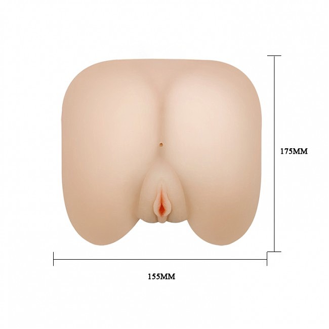    Insatiable Ass & Pussy Vibrating, +, 17,5 x 15,5 