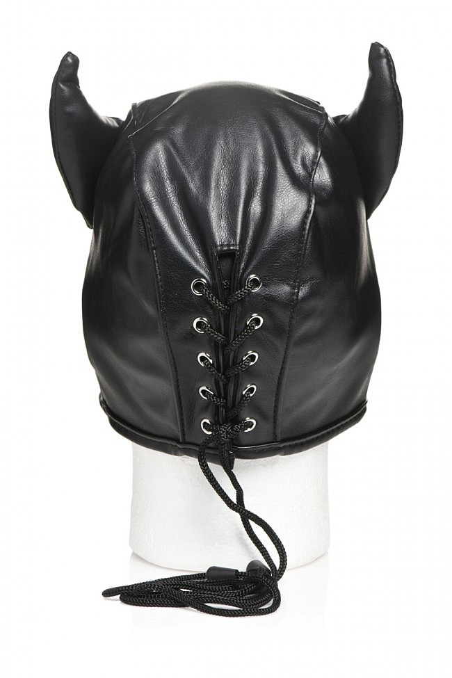     Master Series Dungeon Demon Bondage Mask with Horns