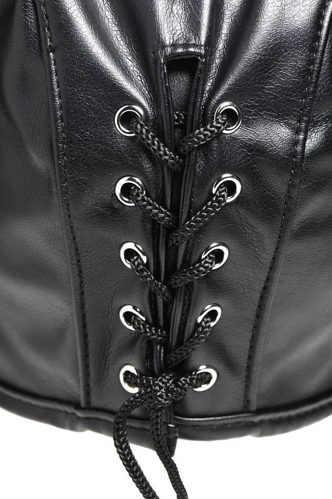     Master Series Dungeon Demon Bondage Mask with Horns