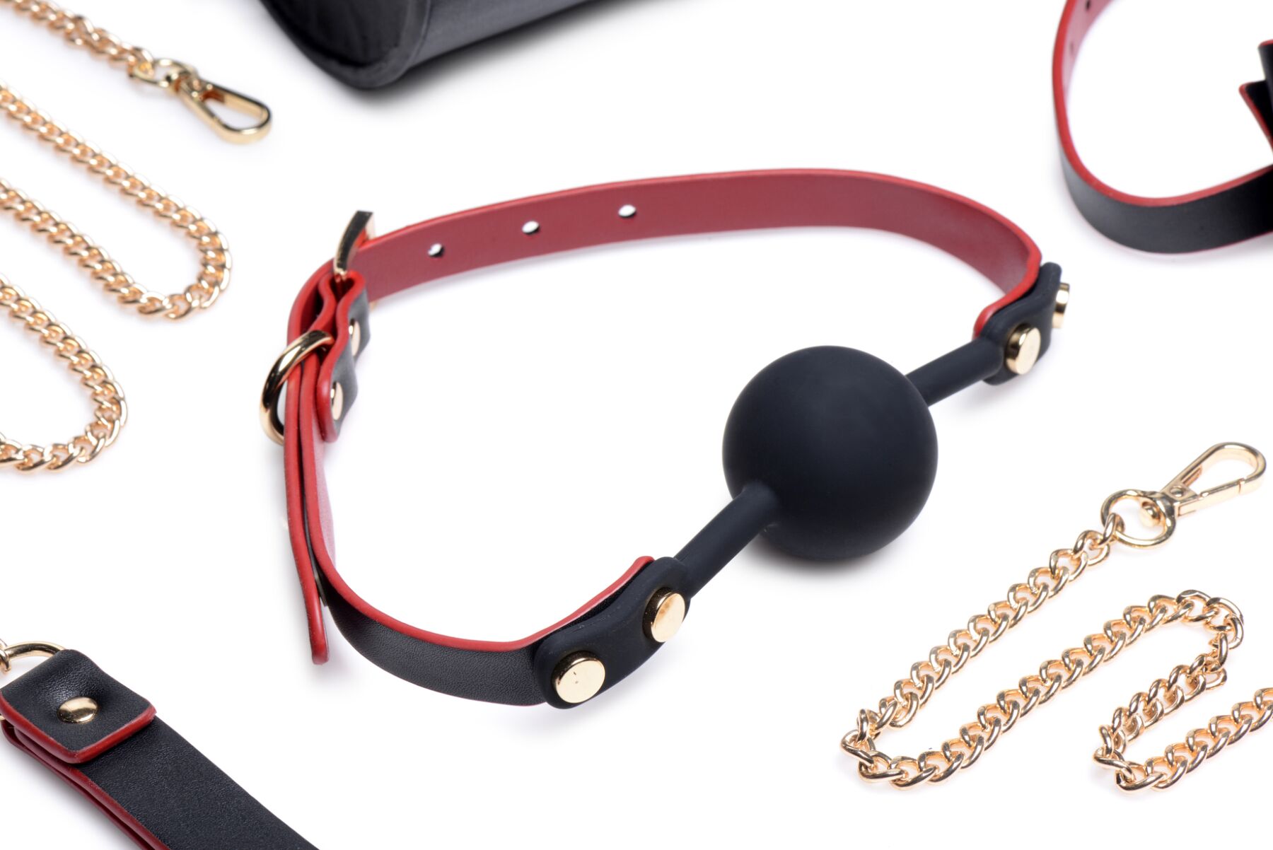      Master Series Bow Luxury BDSM Set With Travel Bag, 11 