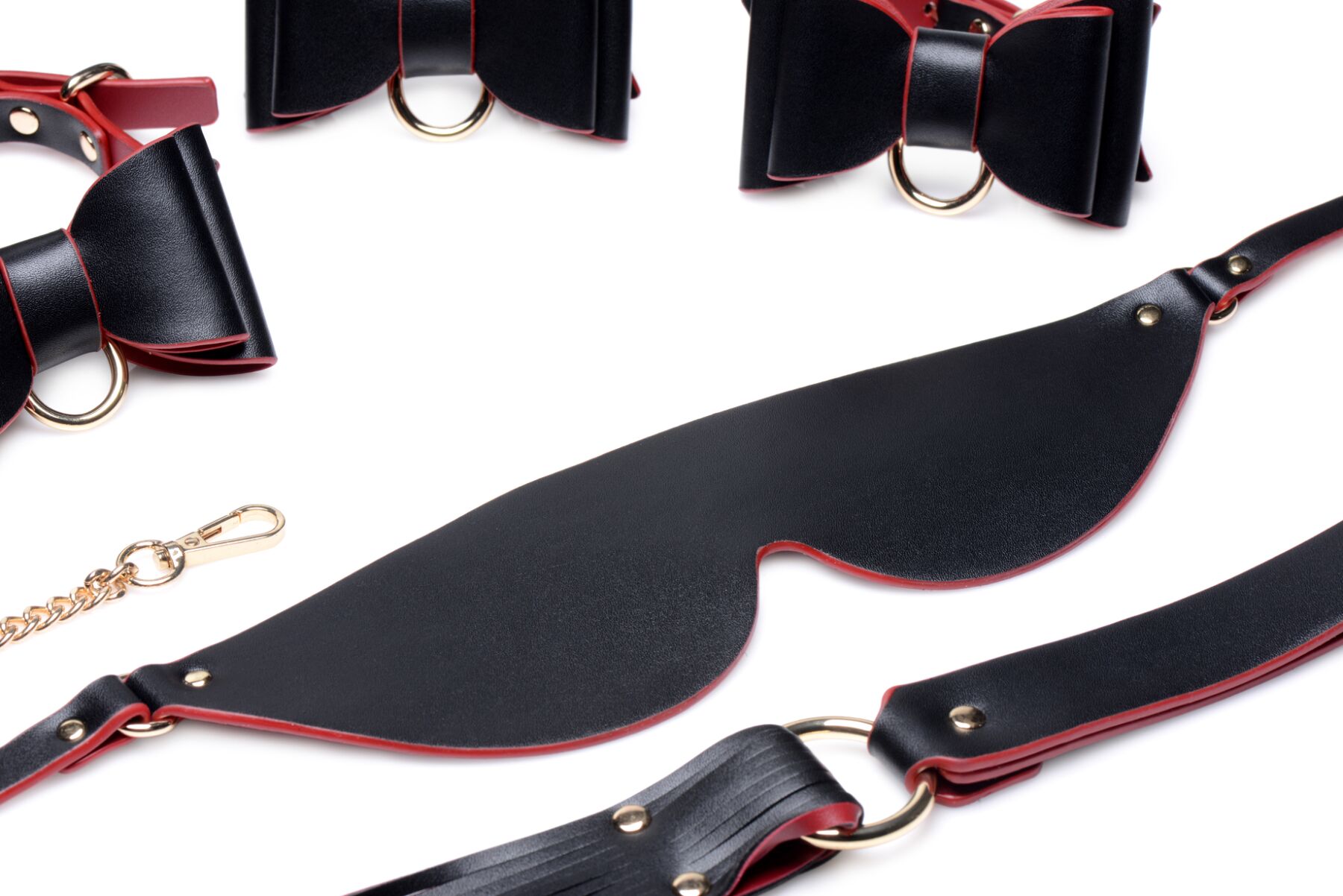      Master Series Bow Luxury BDSM Set With Travel Bag, 11 