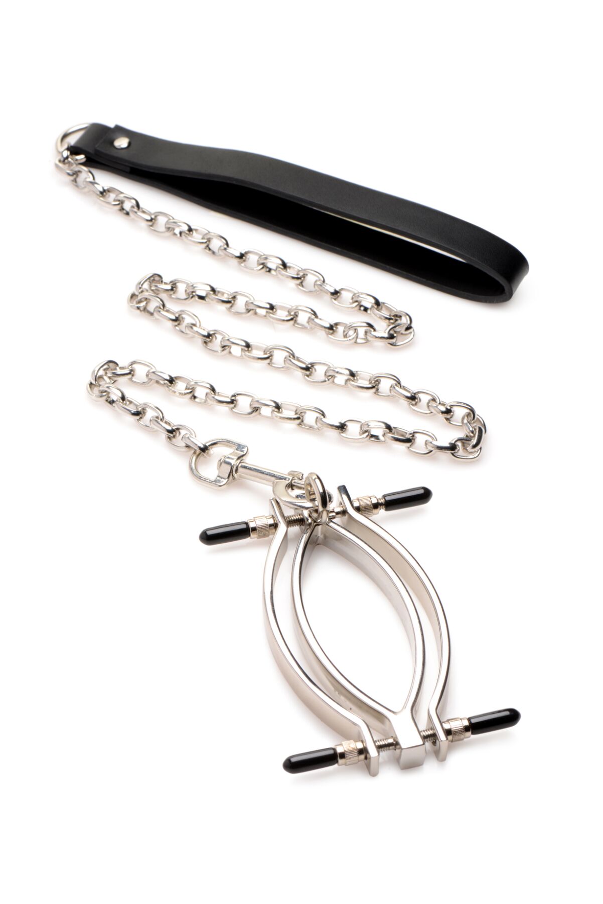       Master Series Pussy Tugger Adjustable Vagina Clamp with Chain