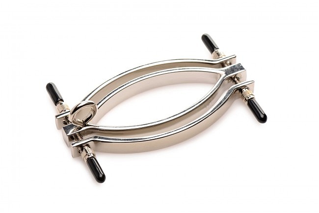       Master Series Pussy Tugger Adjustable Vagina Clamp with Chain