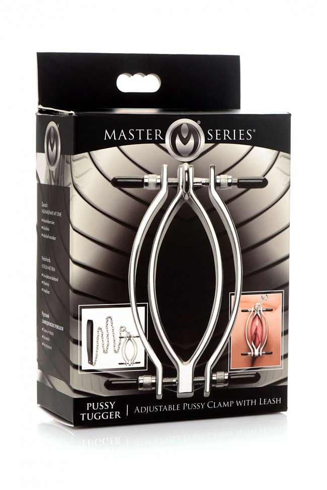       Master Series Pussy Tugger Adjustable Vagina Clamp with Chain