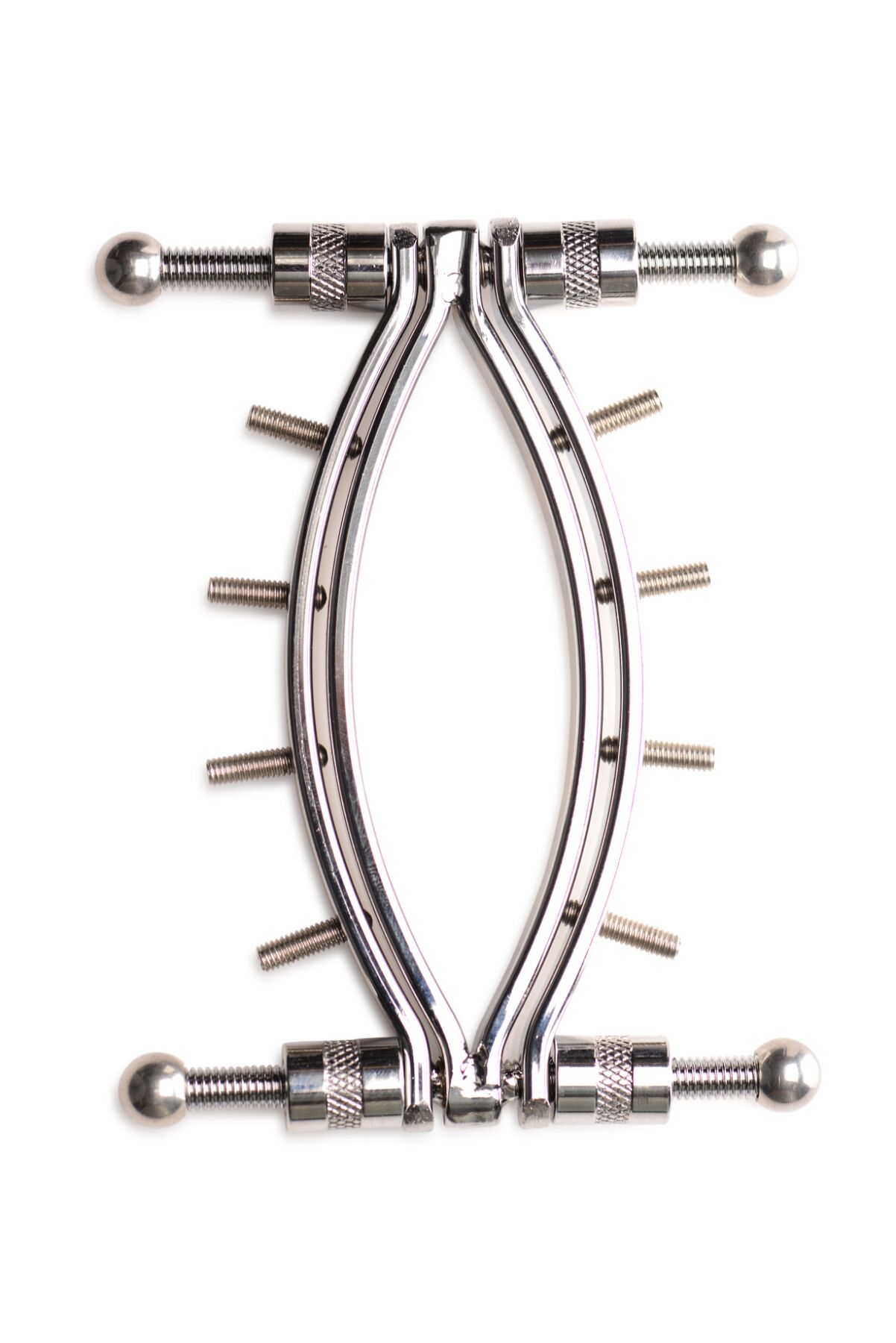     Master Series Spread Em Poker Vagina Clamp with Adjustable Pressure Screws, 
