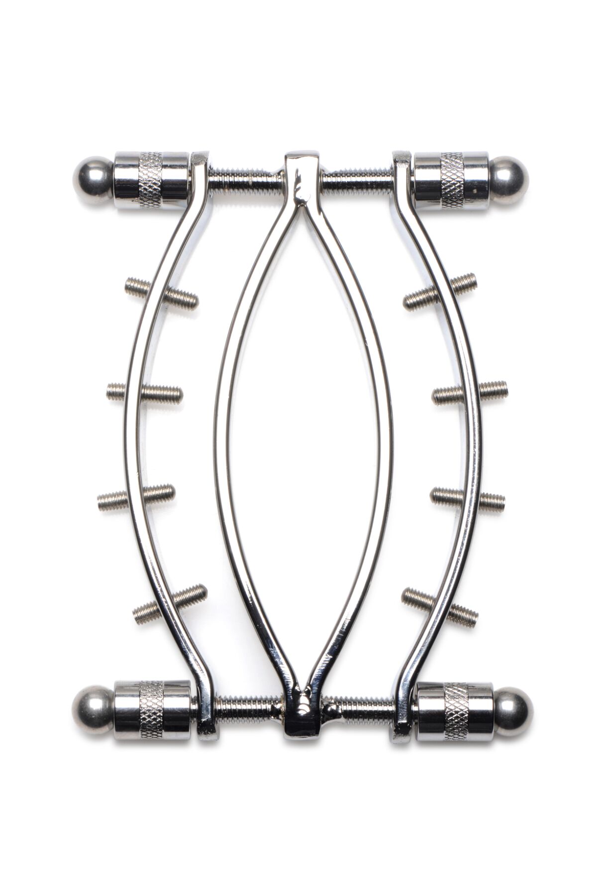    Master Series Spread Em Poker Vagina Clamp with Adjustable Pressure Screws, 