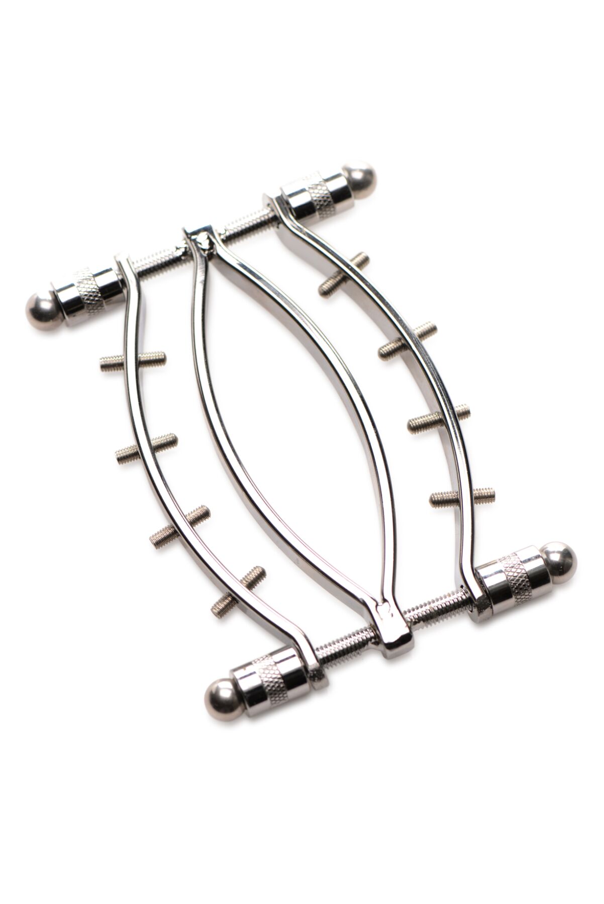     Master Series Spread Em Poker Vagina Clamp with Adjustable Pressure Screws, 