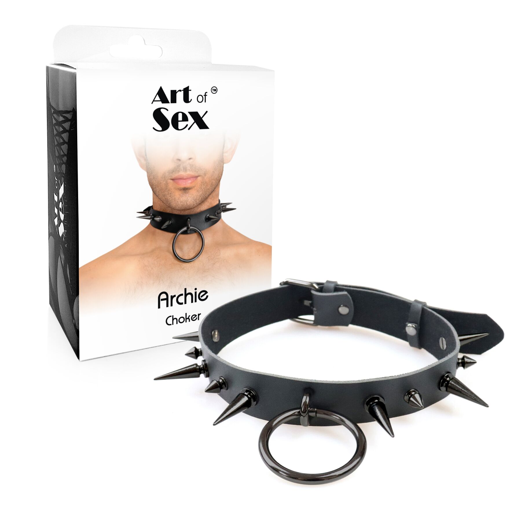 	     Art of Sex Archie Leather and Spikes Black