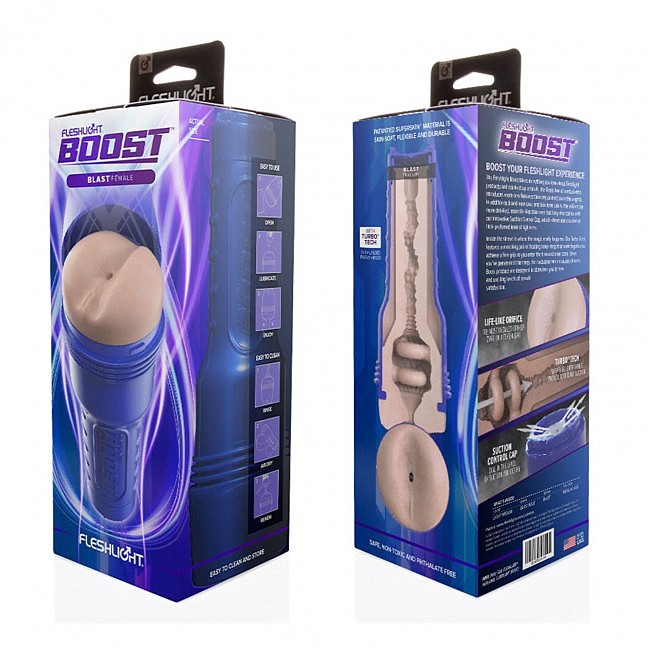 - Fleshlight Boost Blast Female Light Medium Flesh,   Turbo Tech