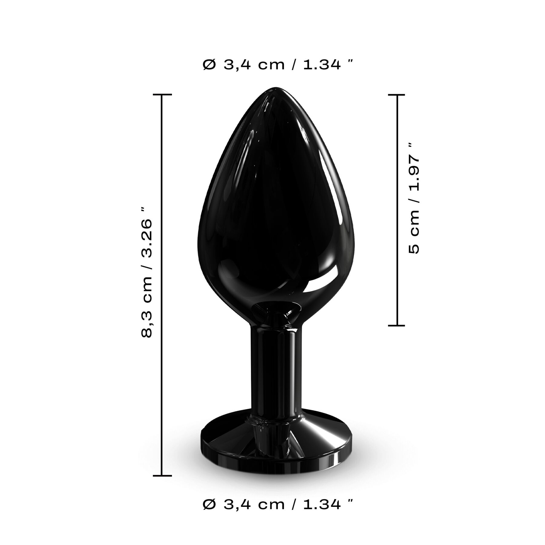         Dorcel Diamond Plug BLACK