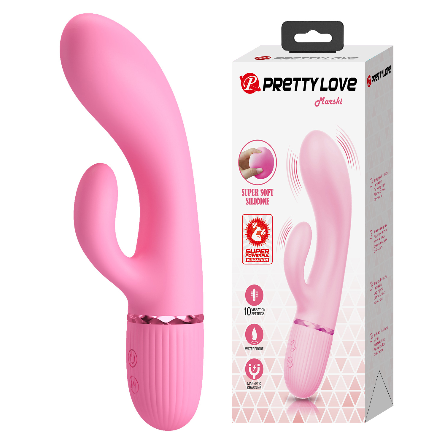 - Pretty Love Marski Vibrator Pink, , 10  , 18  3,6 