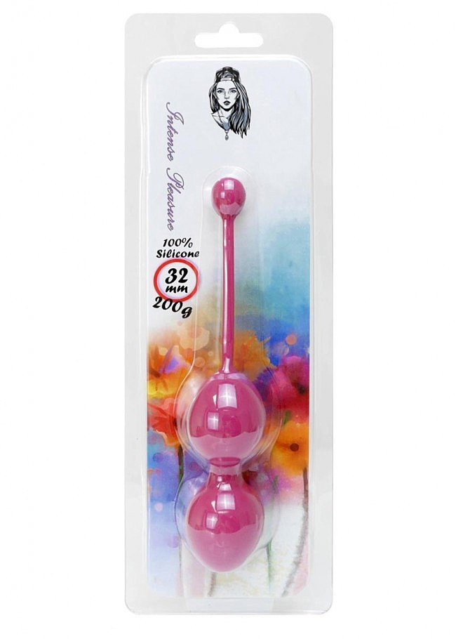   Boys of Toys Silicone Kegel Balls Dark Pink,  200 , 17  3,2 