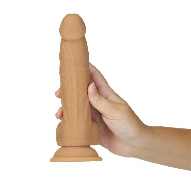  ADDICTION Dual Density Silicone Dildo Caramel,  , 20,3  4,3 