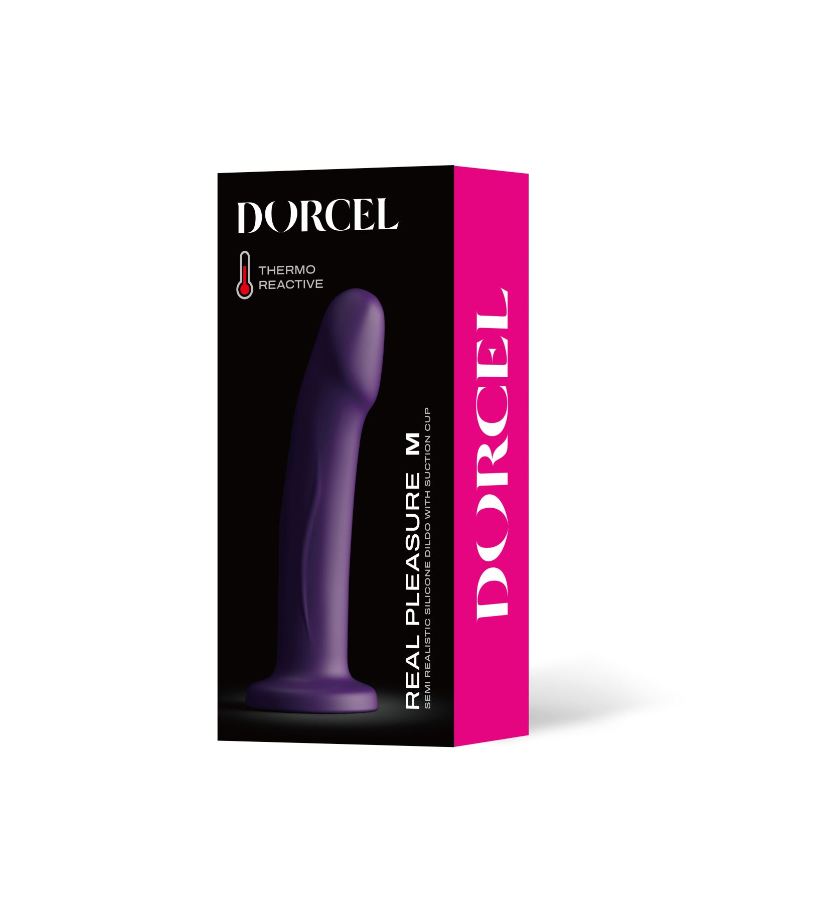 Фаллоимитатор без мошонки Dorcel Real Pleasure M, термоактивный силикон, 19 х 3,8 см 