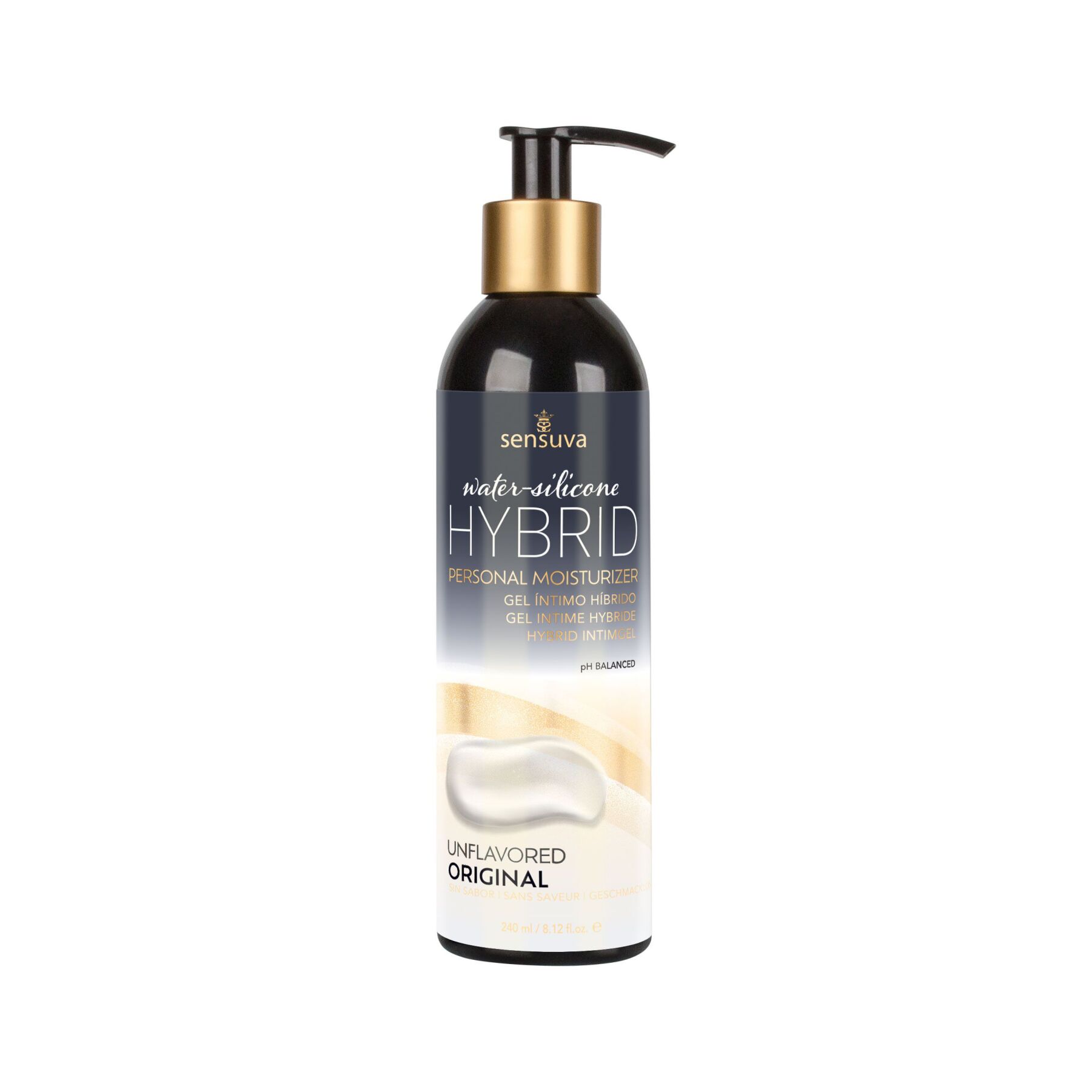 Смазка водно-силиконовая Sensuva Hybrid Formula без сахара, подходит для оральных ласк, 240 мл
