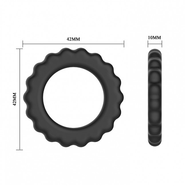      Baile Titan Cock Ring Black,  4,2 