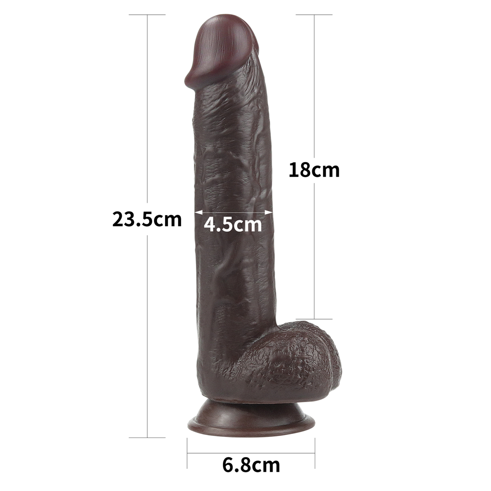    Sliding-Skin Dual Layer Dong 9 Black,   , 23,5  4,5 