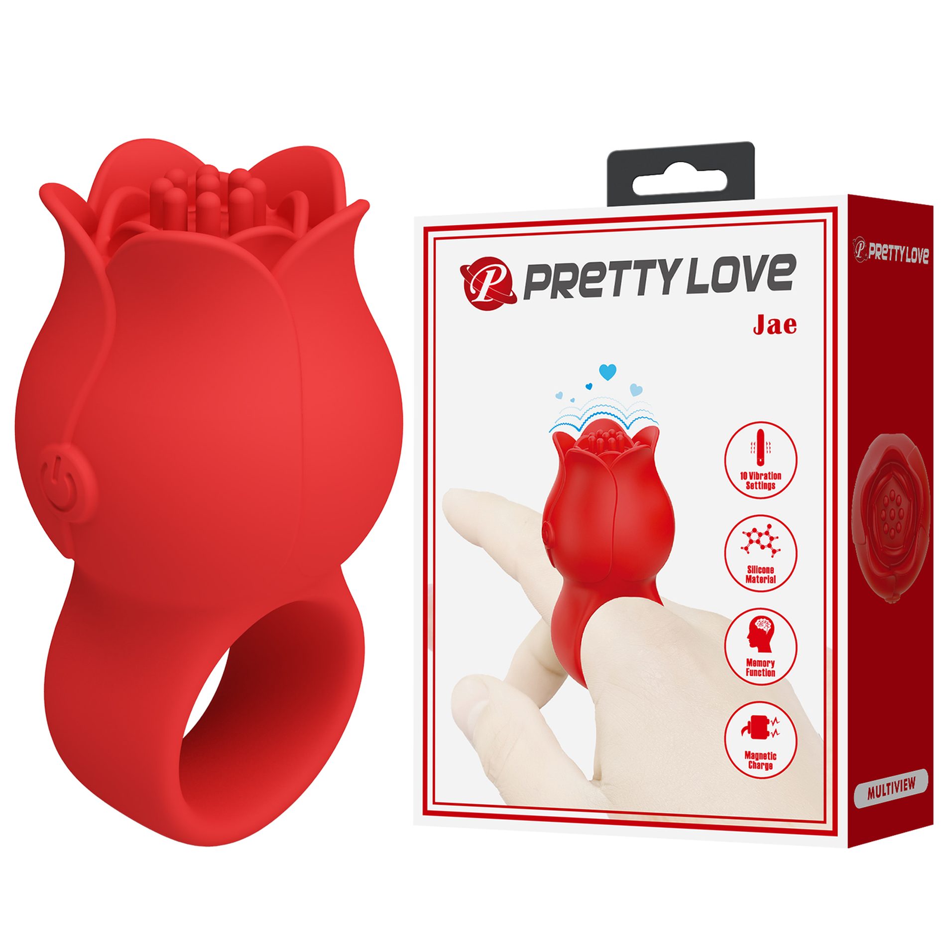    PRETTY LOVE JAE, 10 vibration functions, Silicone ABS