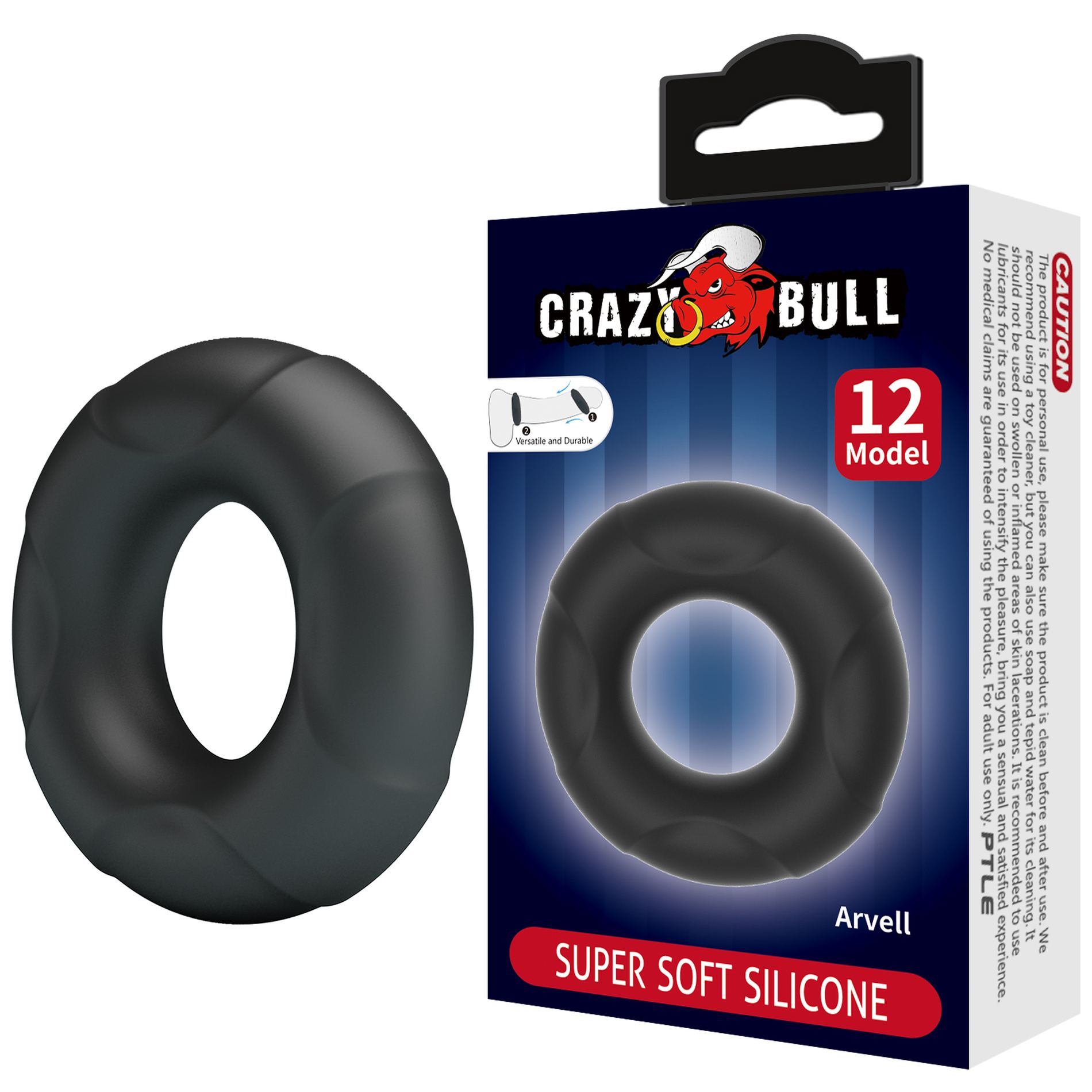      Crazy Bull ARVELL Super Soft Silicone Ring, 6  2,8  1,8 
