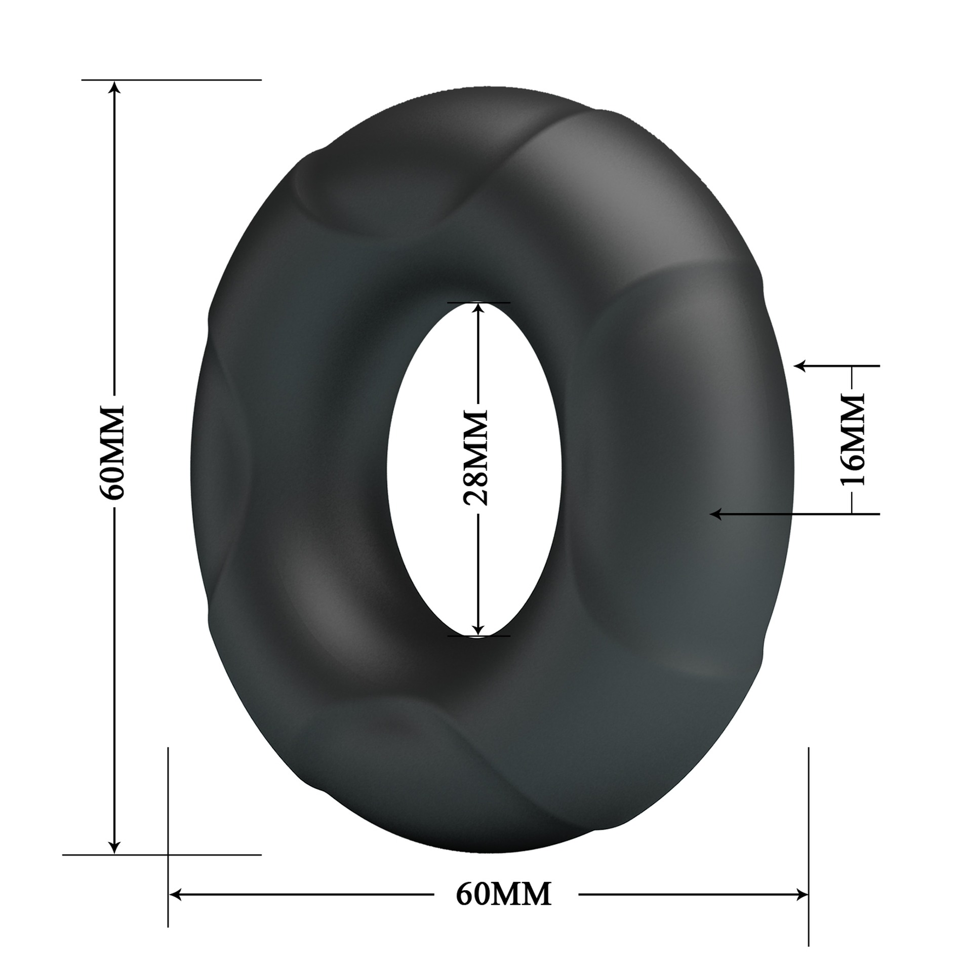      Crazy Bull ARVELL Super Soft Silicone Ring, 6  2,8  1,8 