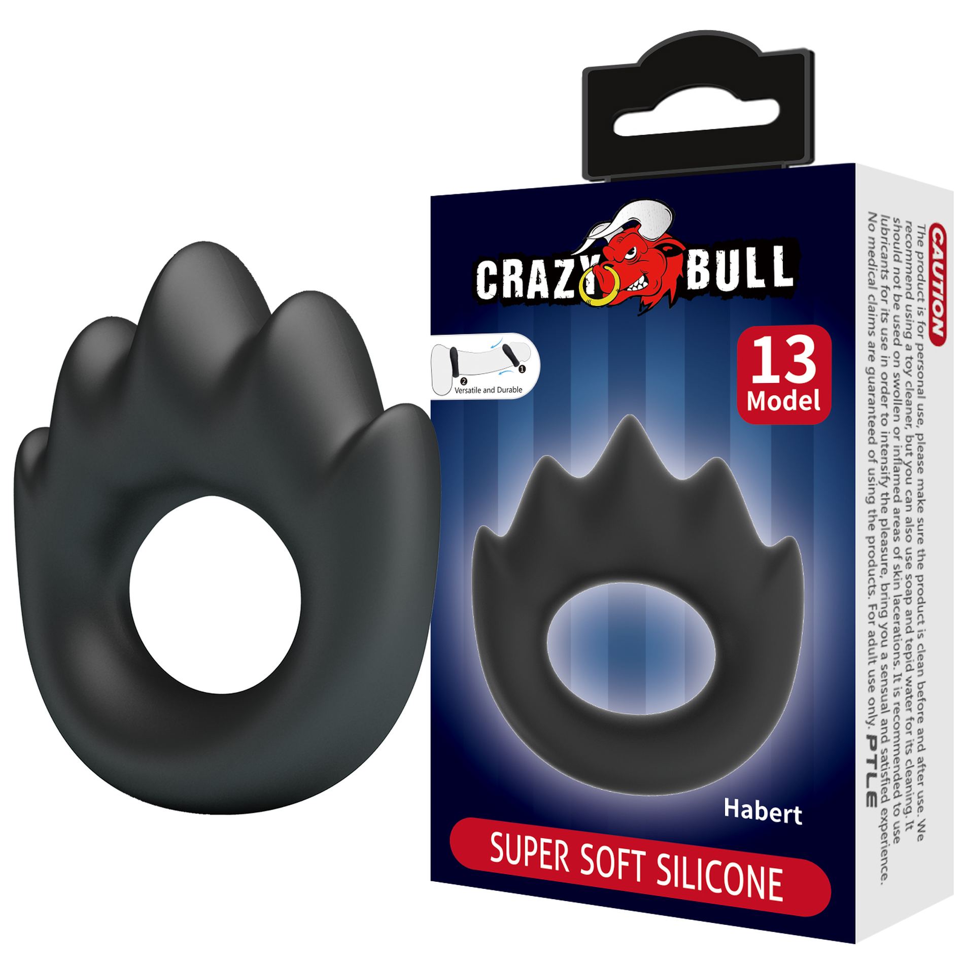      Crazy Bull HABERT Super Soft Silicone Ring, 