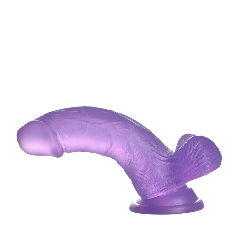     Jelly Studs Crystal Dildo Small 6 Purple, 15,5  3,5 
