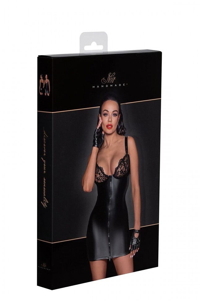 -    Noir Handmade F254 Powerwetlook mini-dress,  