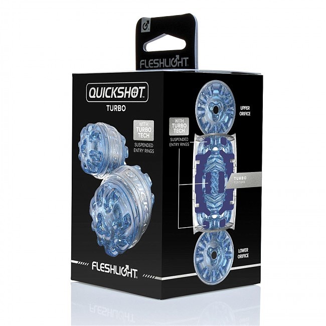  Fleshlight Quickshot Turbo Blue Ice, ,     