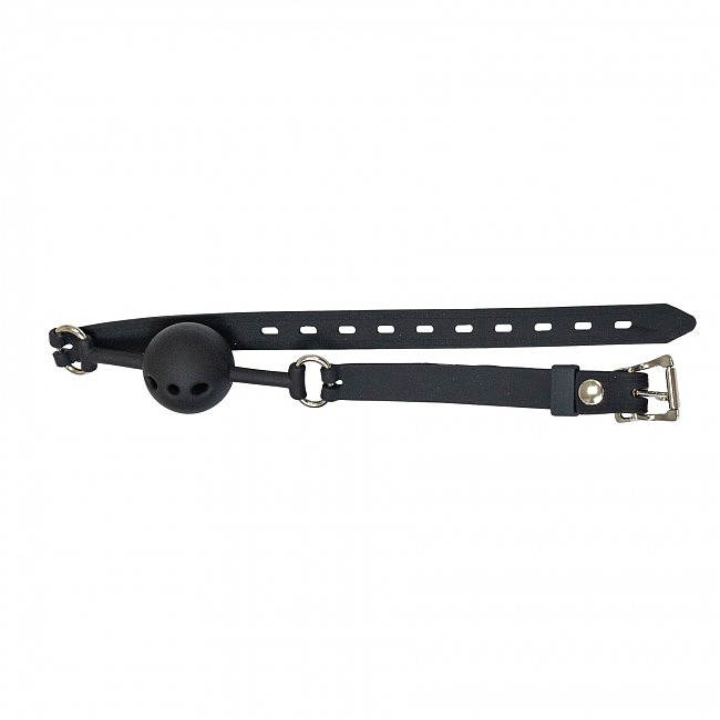 	  Punishment Silicone Ball Gag Black,  