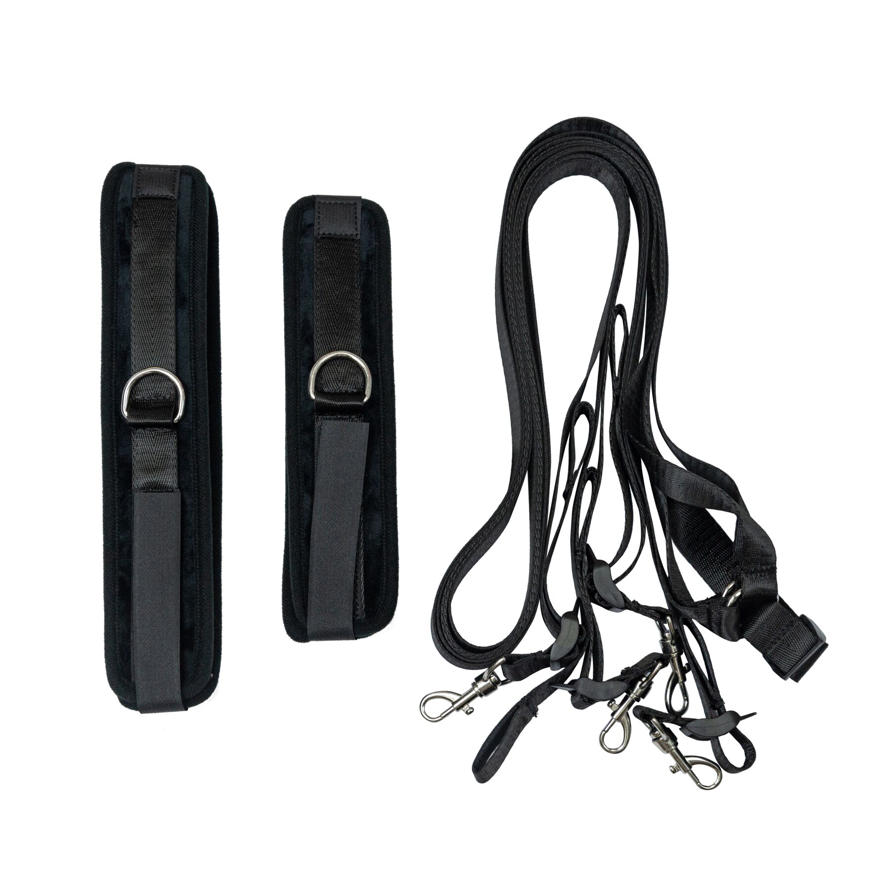    Punishment 5-Piece Bed Restraint Kit Black, 4  + 1 
