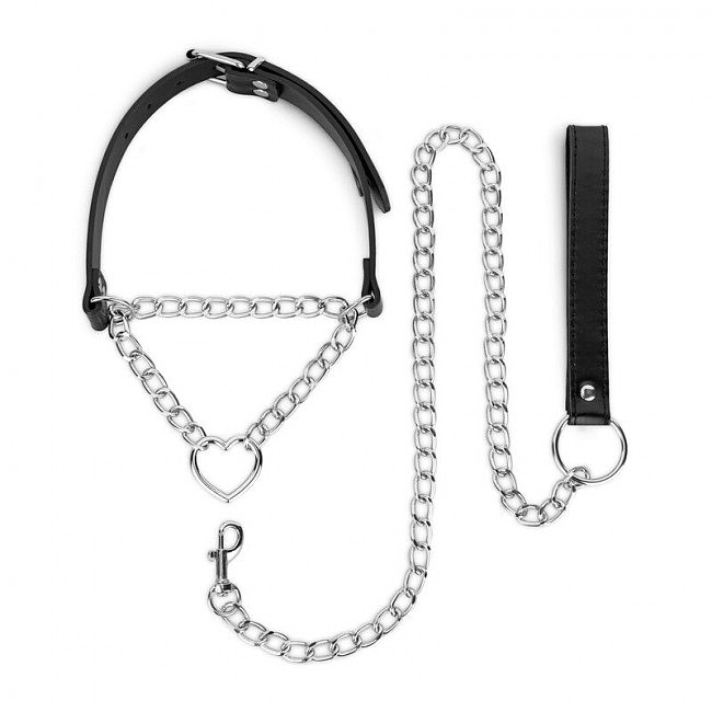    Bedroom Fantasies Collar with Chain Silver, -