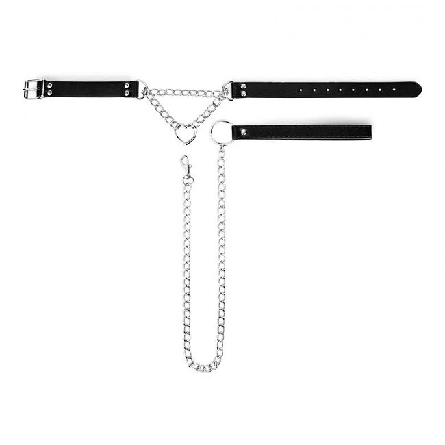    Bedroom Fantasies Collar with Chain Silver, -