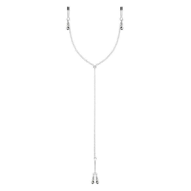      Bedroom Fantasies Nipple and Clitoris Clamps Silver, -