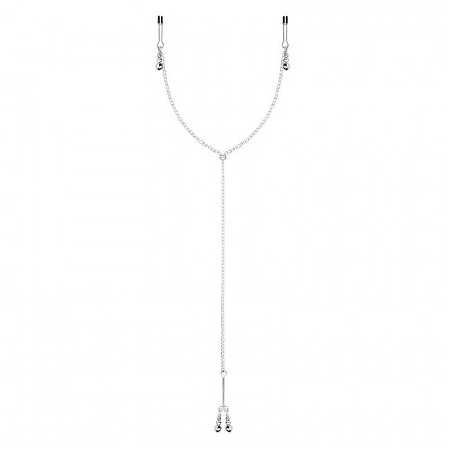      Bedroom Fantasies Nipple and Clitoris Clamps Silver, -