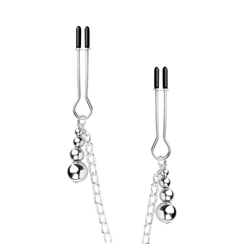      Bedroom Fantasies Nipple and Clitoris Clamps Silver, -