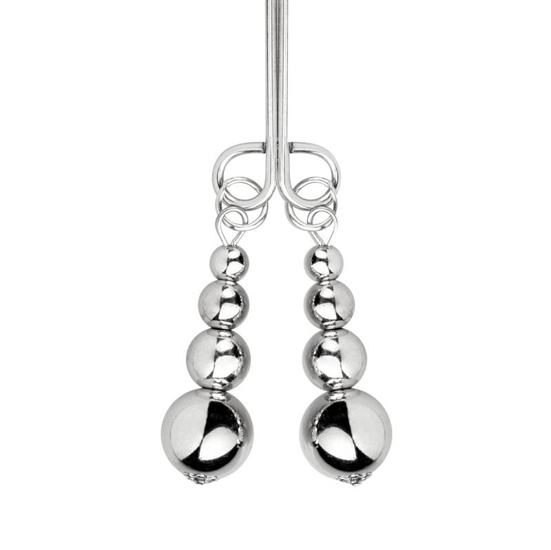      Bedroom Fantasies Nipple and Clitoris Clamps Silver, -