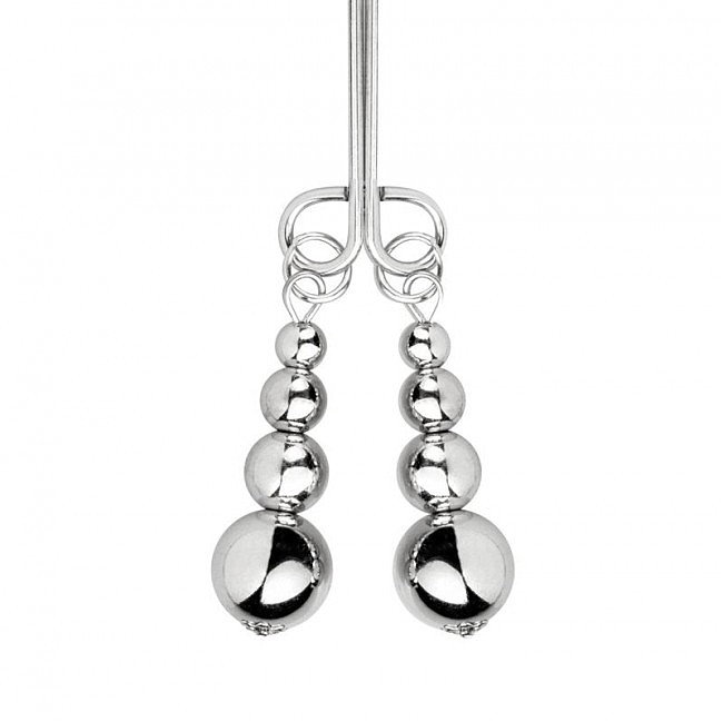      Bedroom Fantasies Nipple and Clitoris Clamps Silver, -