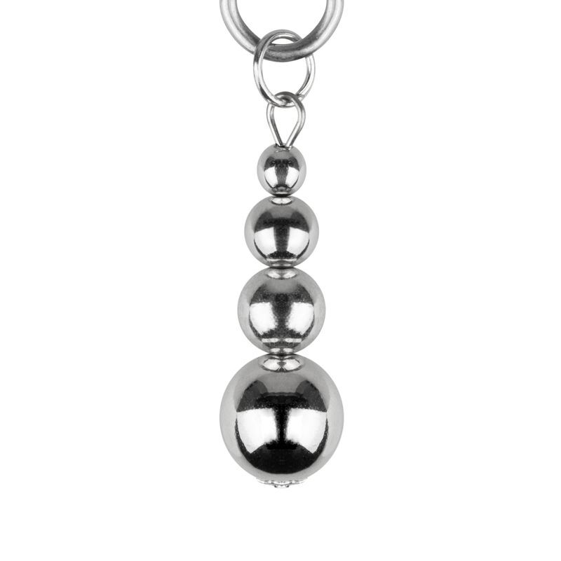     - Bedroom Fantasies Nipple Clamps with Beaded Chain Silver