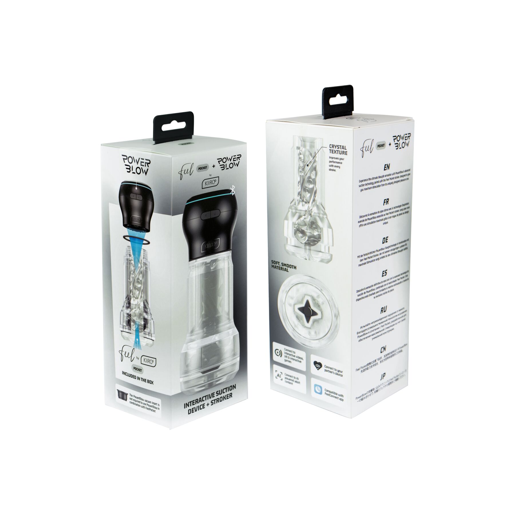  Kiiroo Feel Pocket Crystal     PowerBlow Combo Set