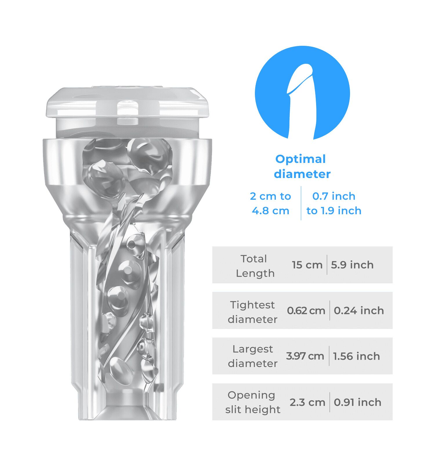     Kiiroo Feel Pocket Crystal,    PowerBlow