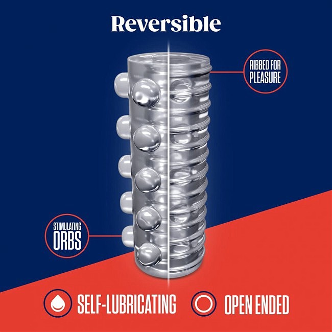   Rize by Blush Swich Glow in the Dark Masturbator Clear,   