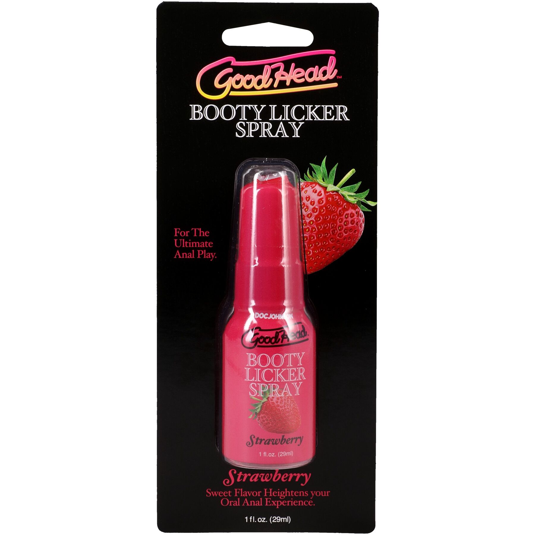    Doc Johnson GoodHead Booty Licker Spray Strawberry,  , 29 