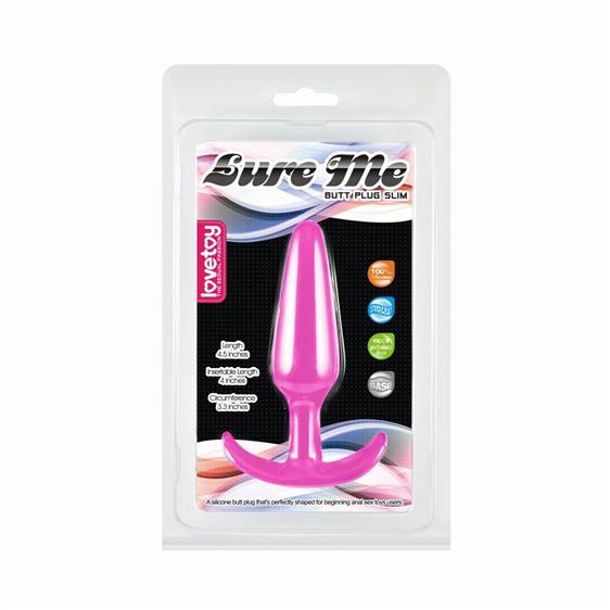    LoveToy Lure Me Butt Plug Pink, 10  2,5 