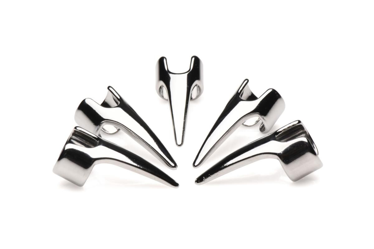     Master Series Five-Piece Sensation Claw Rings Silver, 5 