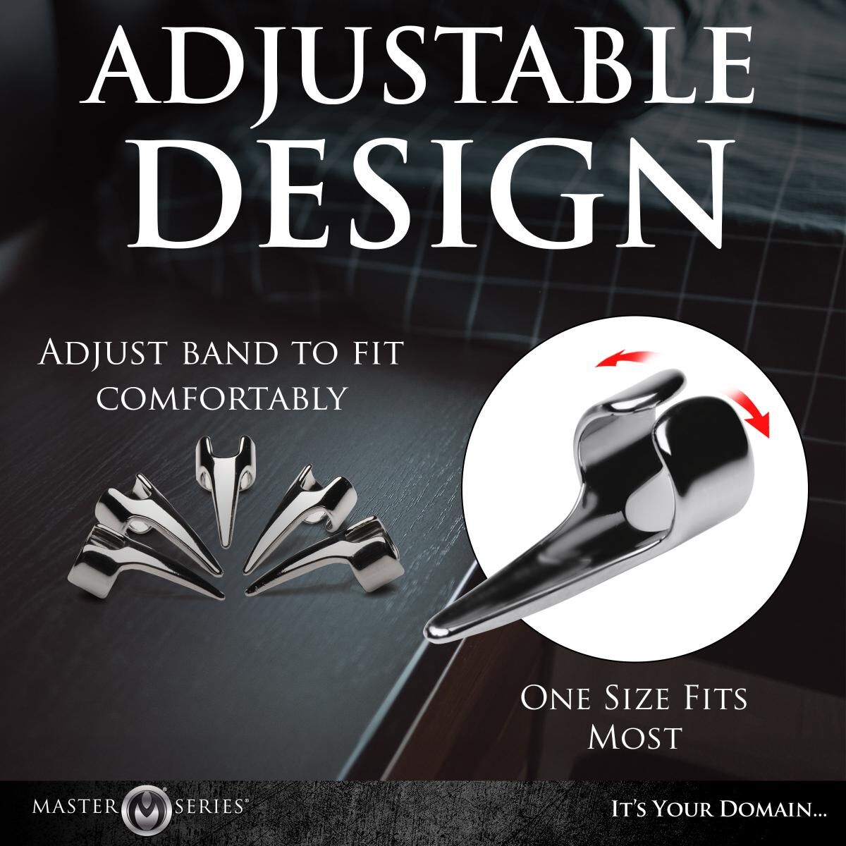     Master Series Five-Piece Sensation Claw Rings Silver, 5 