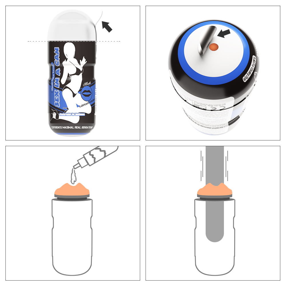 �����������-����� � ������� LoveToy Sex In A Can Mouth Lotus Tunnel, ���������, 16 � 6,5 ��