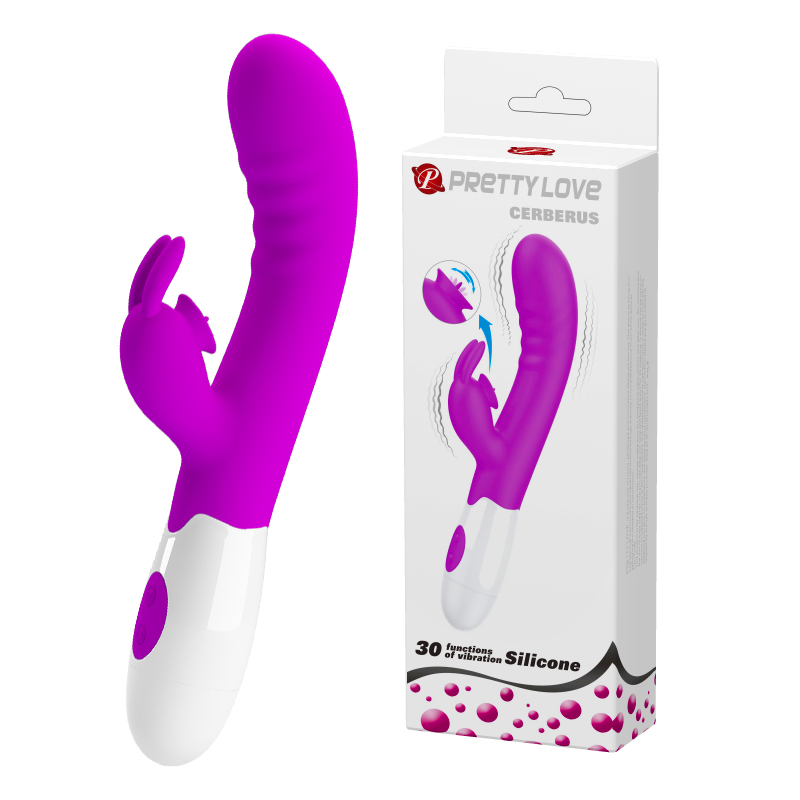 ��������-������ Pretty Love Serberus Licking Vibrator Purple, 30 ������� ��������, 20,6 � 3,2 ��