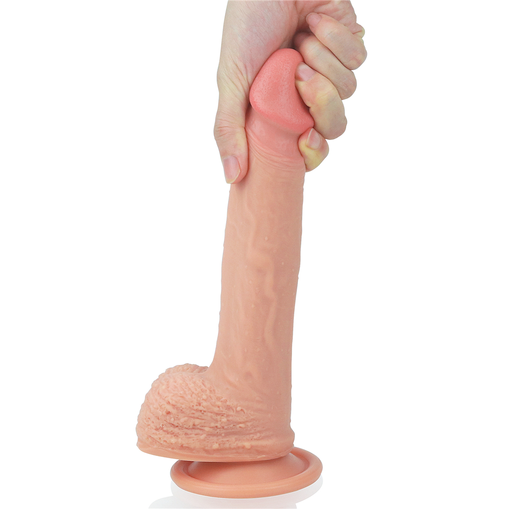 �������������-��������� LoveToy Dual-Layered Silicone Cock 8.5 Flesh, 22 � 3,8 ��