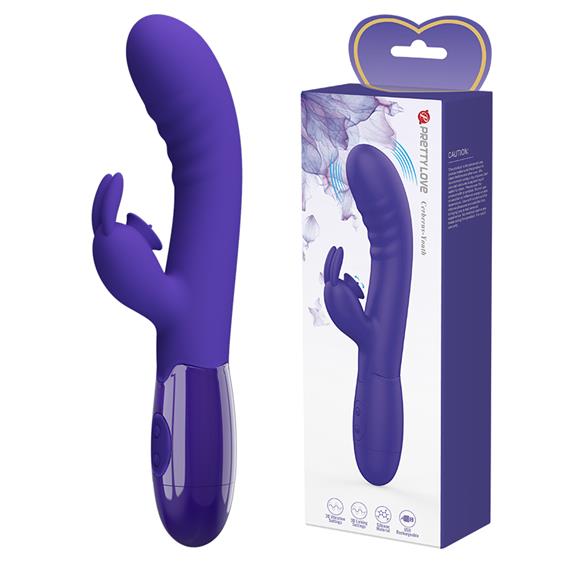��������-������ Pretty Love Cerberus Licking Vibrator Blue, ��������� ������, 20,6 � 3,2 ��